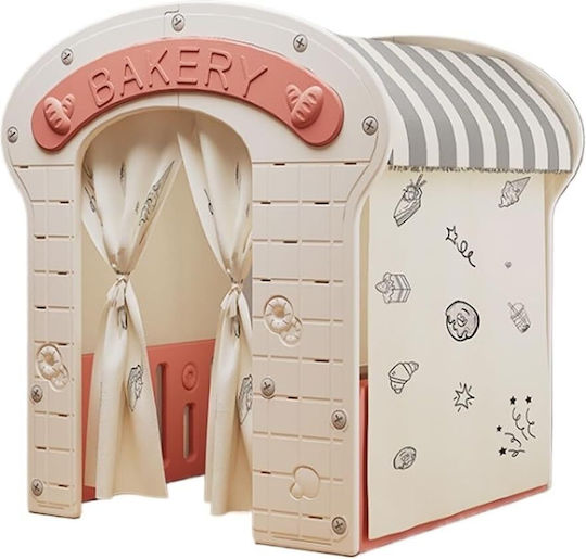 Căsuță De Joacă Pentru Copii The Happy Bakery Cu Bucătărie Roz 98x92x115cm