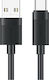 Usams USB 2.0 Kabel USB-C männlich - USB-A 18W Schwarz 1m (SJ777USB01)