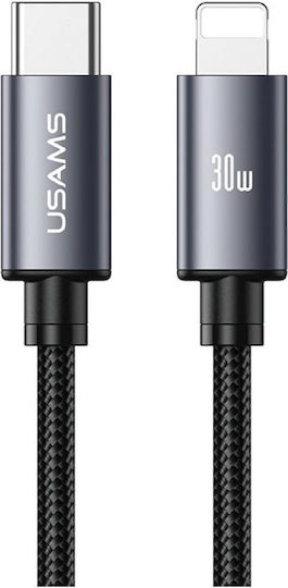 Usams USB-C zu Lightning Kabel 30W Schwarz 1m (SJ770USB01)