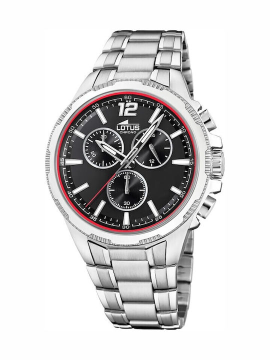 Lotus Watches Мъжки Часовник На Батерия Със Сре...