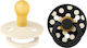 Bibs Colour Studio Collection Πιπίλες Καουτσούκ Ivory/Black για 0+ μηνών 2τμχ