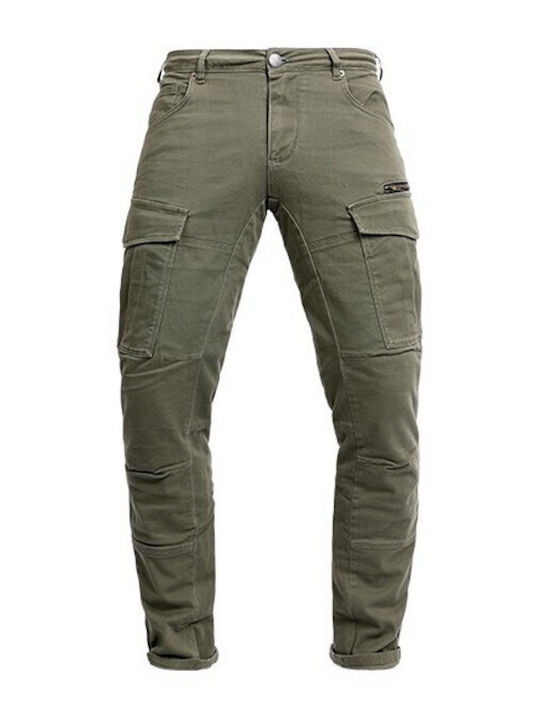 John Doe Pantaloni Cargo Stroker Bumbac Pentru Bărbați 4 Anotimpuri Verde Măsliniu