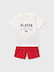 Kinder-Set mit Shorts Sommer 2Stück Red