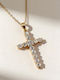 Chrysothemiss Woman Cross Heavenly Spark White Zircon Eco Copper