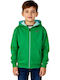 Kids Cardigan Fleece Green