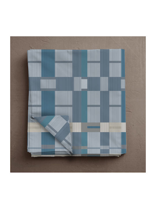 Isadore Lorraine Sheet Super-Double 240x260cm. Sea-blue