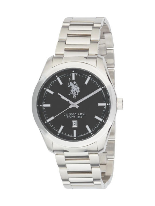 U.S. Polo Assn. Men's Watch Battery with Silver...