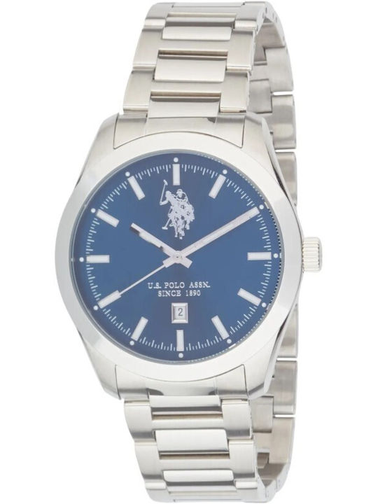 U.S. Polo Assn. Men's Watch Battery with Silver...