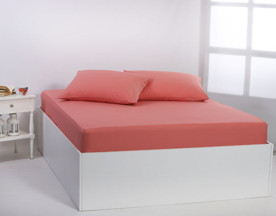 Silk Fashion Σεντόνι Μονό 165x267εκ. Coral Almond