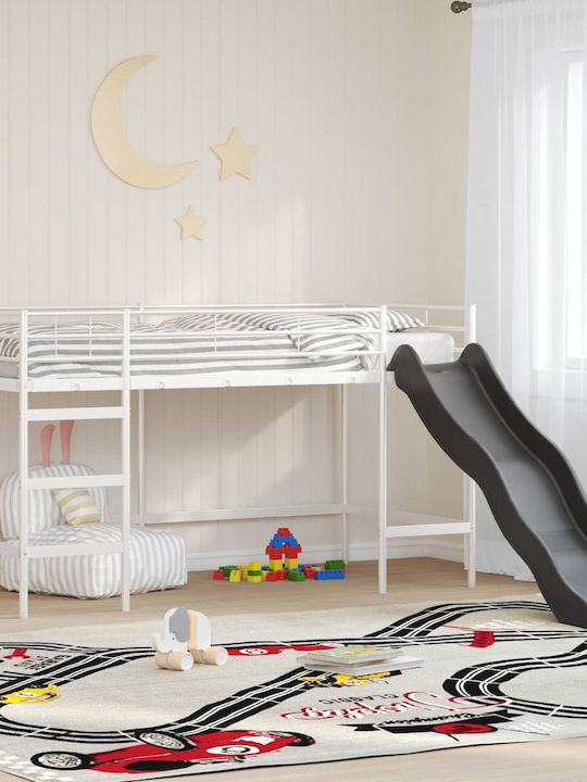 Kinderbett Koje Einzeln Weiß für Matratze 85x205cm