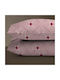 Isadore Lorraine Kissenbezug-Set Deep Bordeaux 50x70cm.