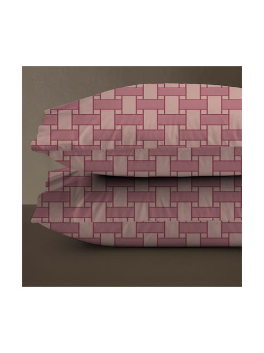 Isadore Lorraine Pillowcase Set Dusty Rose 50x70cm.