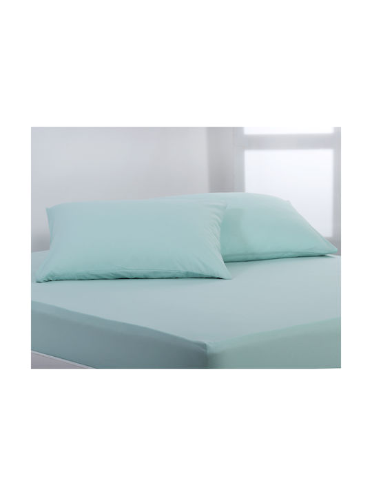 Silk Fashion Set Pillowcases with Envelope Cover Misty Jade 52x72cm