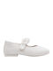 Kids Ballerinas with Hoop & Loop Closure White