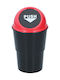Dunlop Waste Bin Waste Plastic Red 17cm 1pcs