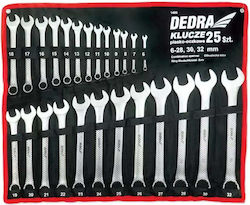 Dedra-exim Комплект Комбинирани Ключови Инструменти Dedra 1406 6-32 Мм 25 Бройки В Многоцветна Кутия