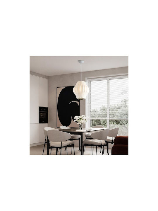 Eurolamp Alliona Pendant Light White with Socket E27 30x30cm