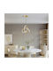 Pakketo Trinity Adjustable Pendant Light Gold 22x22x100cm