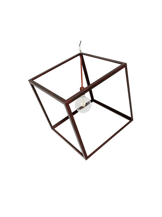 GloboStar Cube Pendant Light Copper with Socket...