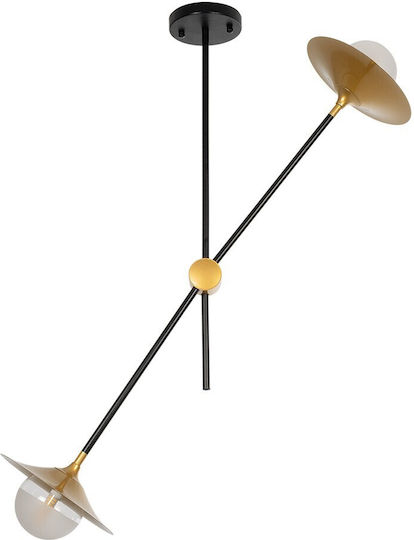 GloboStar Noah Κρεμαστό Φωτιστικό Γκρι με Ντουί E27 16x16x30εκ.