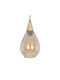 GloboStar Noah Pendant Light Honey with Socket E27 16x16x32cm