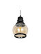 GloboStar Oliver Висящо Осветително Тяло Кехлибарен с Цокъл E27 16x16x25см.