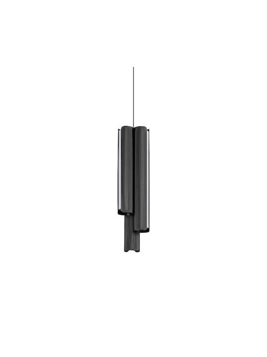 Ideal Lux Dorica Κρεμαστό Φωτιστικό Μαύρο LED μ...
