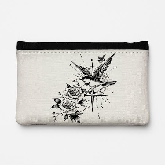 Balloon Stoff Tabaktasche mit Verschluss 15.5x9.5cm Wings