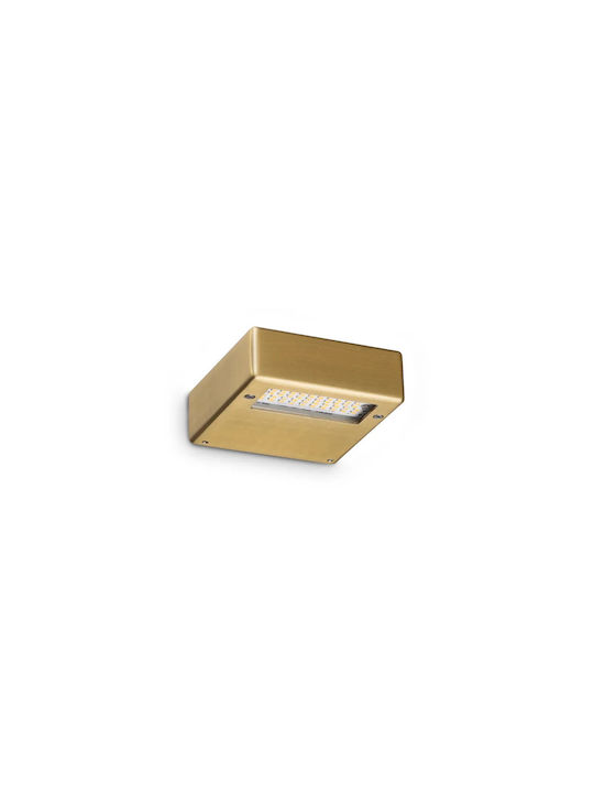 Ideal Lux Lamp Wall with Integrated LED and Warm White Light 10x10x3.6cm