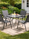 Outdoor Living Room Set 5 Pieces Anthracite