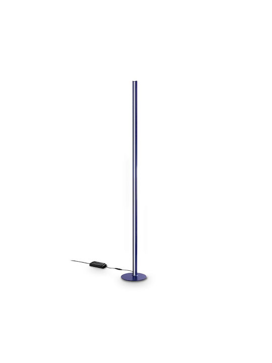 Ideal Lux Dorica LED Floor Lamp H190xW25cm. with Warm White Light 7100lm Blue