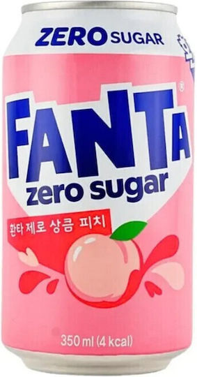 Fanta Безалкохолна напитка Праскова с Газировка, Без Захар 26-1607 350мл