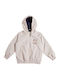 Kids Cardigan with Hood Beige