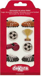 Sugar Decorative Football Accessories 5 Designs