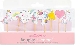 Scrap Cooking 8 Unicorn Geburtstagskerzen
