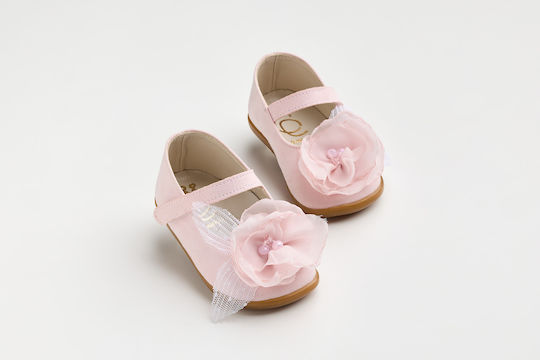 Ever Kid Pink Baptism Leather Pumps