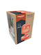 Grundig Tischlampe LED mit Rot Schirm und Basis