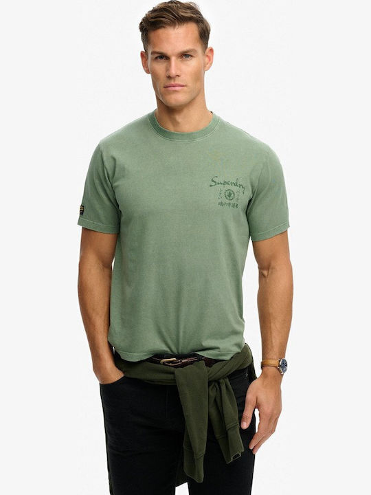 Superdry Narrative T-shirt Lily Pad Green