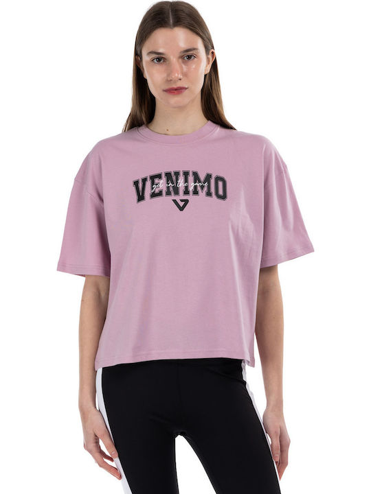 Venimo Γυναικείο T-shirt Λιλά