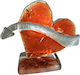 Καρδιά Χειροποίητη Fused Glass Υ8εκ
