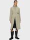 Suva Long Women's Jacket for Winter Beige