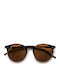 Red Raven Athene Unisex Sunglasses with Brown Frame and Red Polarized Lens