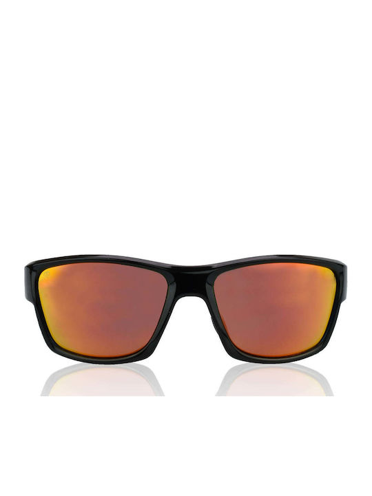 Red Raven Velocity Unisex Γυαλιά Ηλίου με Μαύρο Σκελετό και Κόκκινο Φακό 48953112592718