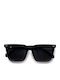 Red Raven Jasper Unisex Sunglasses with Black Frame and Black Polarized Lenses