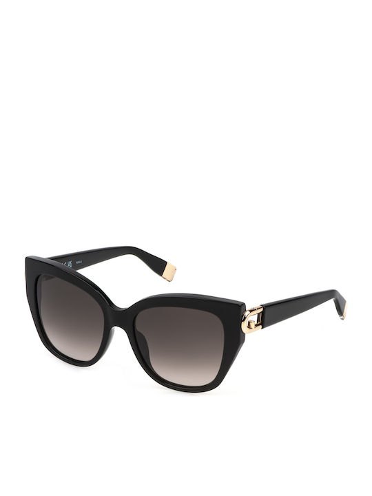 Furla Women's Sunglasses with Black Plastic Fra...