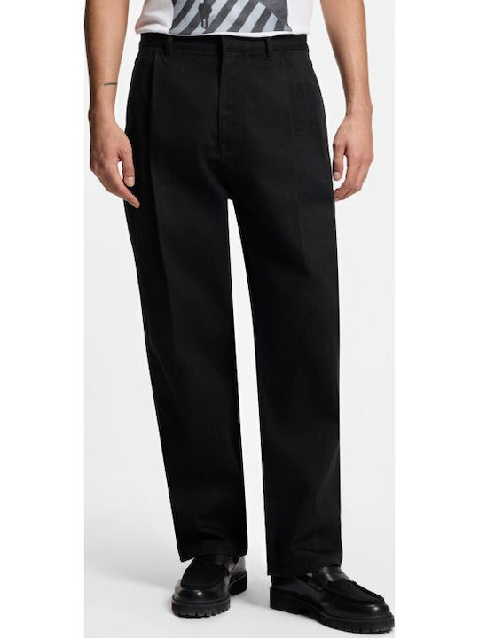 Pantalon De Blugi Pentru Bărbați Relaxed Fit Negru