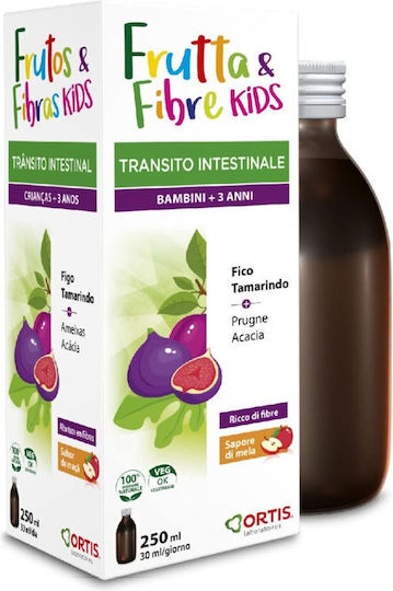 Ortis Fruits & Fibres Kids & Adults Ειδικό Συμπλήρωμα Διατροφής 250ml