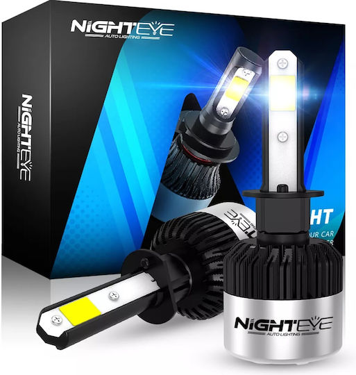 Nighteye A315-s2-h1 72v Canbus Autolampen 6500K Kaltes Weiß 9000lm Autolampen IP68 Wasserdicht Hoch Niedrig Strahlungsbereich H1