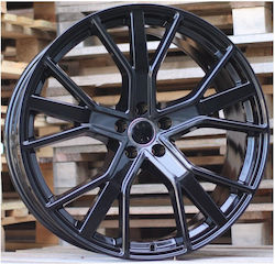 Audi Style 1332 9.5x21 5x112 Offsetul Jantei 30 Negru Lucios