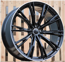 Audi Style 5060 9x21 5x112 Einpresstiefe 30 Schwarz Hochglanz Lippe